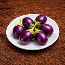 ताज़ा गोल बैंगन (500 ग्राम) – ₹25